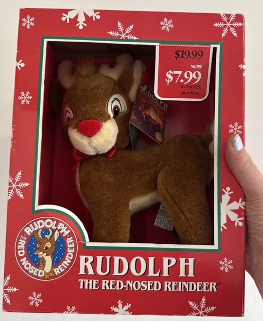 Stuffed Rudolph VINTAGE APPLAUSE PLUSH Rudolph The Red-Nosed Reindeer Stuffed Toy ...
