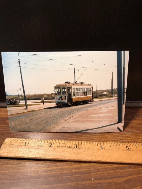 Vintage 1983 Porto Transport No 315 Portugal Trolley Train  RR Railroad Photo