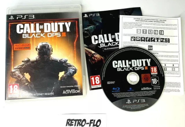 Call Of Duty Black OPS III 3 - Jeu Sony Playstation PS3 - Complet Comme NEUF