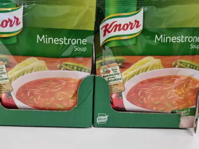 14 Knorr Minestrone Dry Packet Soup 14 packets x 62g each BBD 05.2024