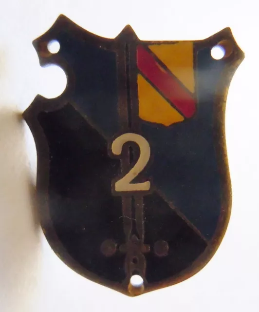 Insigne Miniature boutonnière GENDARMERIE 2° LGO ALLEMAGNE 1945 ORIGINAL 20 mm