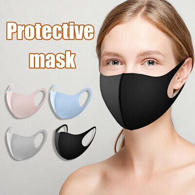 Unisex Reusable Face Mask Ice Silk Mouth Cover Breathable Shield Washable Cover