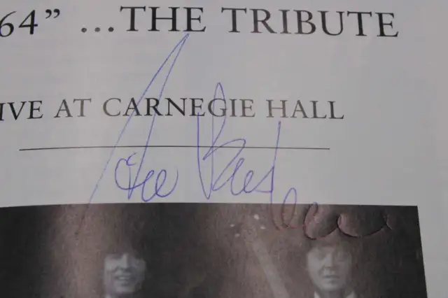 Sid Bernstein Signed Carnegie Hall Playbill Ad 1964 Beatles Autograph ZJ5780