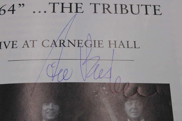 Sid Bernstein Signed Carnegie Hall Playbill Ad 1964 Beatles Autograph ZJ5780