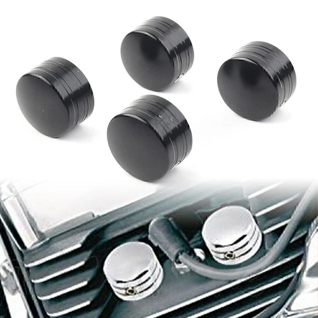4 Pcs Black Head Bolt Spark Plug Cover For Harley Sportster XL Twin Cam Touring