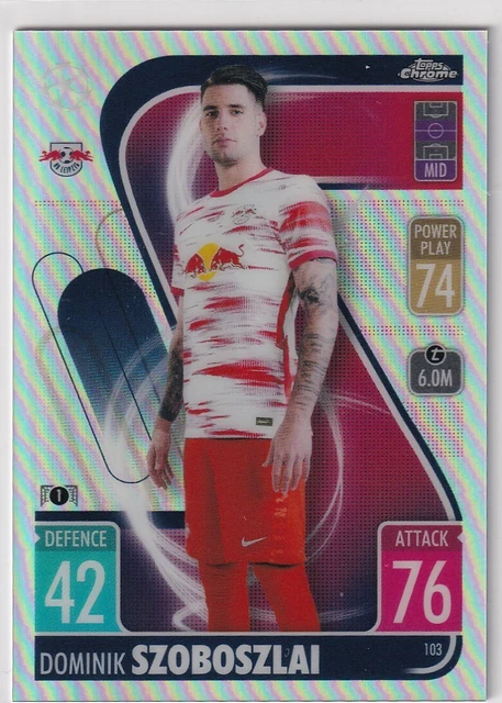 Topps Match Attax Chrome Ligue des Champions 21/22 103 Dominik Szoboszlai