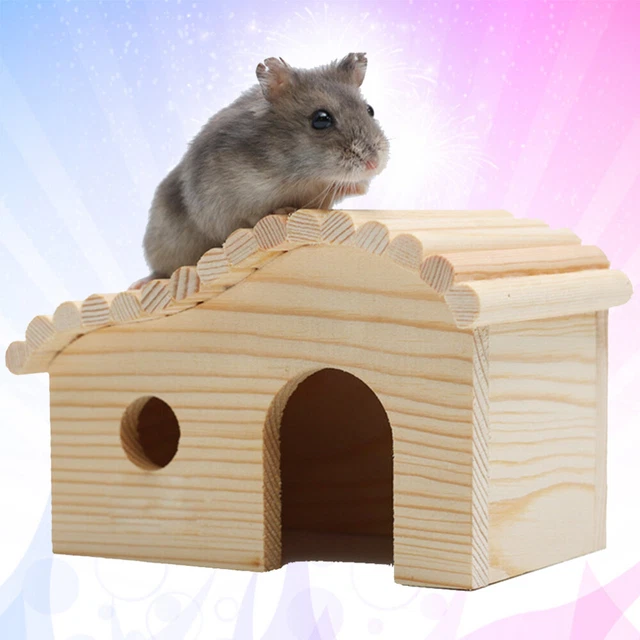 1PC Hütte Hamster Hideout Holz Hamster Hideout Hamster Hütte