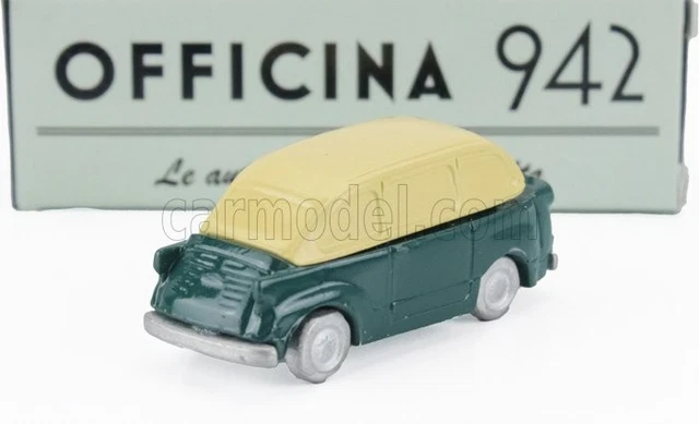 Modèle Réduit Fiat 600 Multipla 1956 - Échelle 1:76 - Officina-942 - Vert Deux Tons