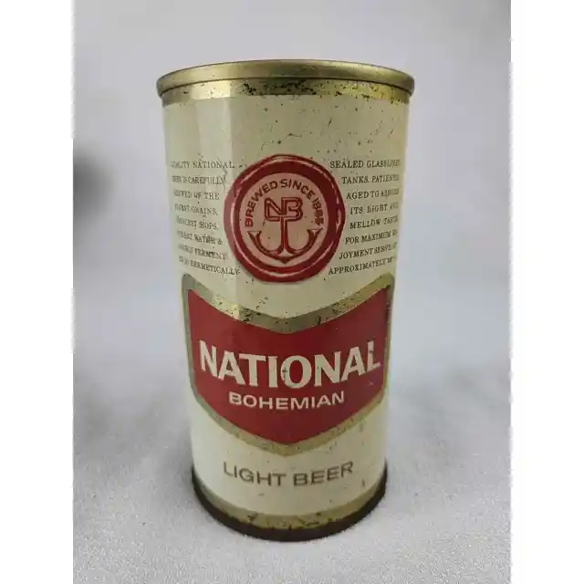 National Bohemian Light Beer National Brewing Co Baltimore MD Pull Tab Can EMPTY
