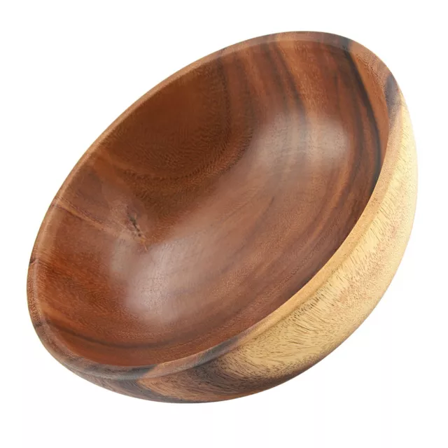 Healthy Eco‑Friendly Acacia Wood Salad Bowl Smooth Surface Light Weight LSO UK