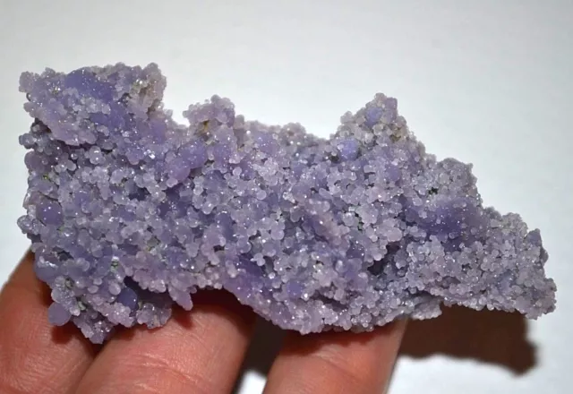 Purple Grapes Druzy Agate Botryoidal Chalcedony Bubble Grape Cluster, Indonesia