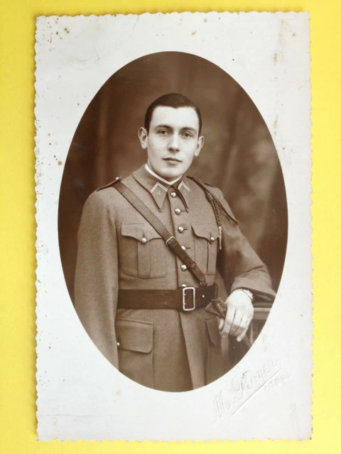 Carte Photo Militaire – Soldats Du 8ème Régiment – France, Années 1910 – Noir Et Blanc