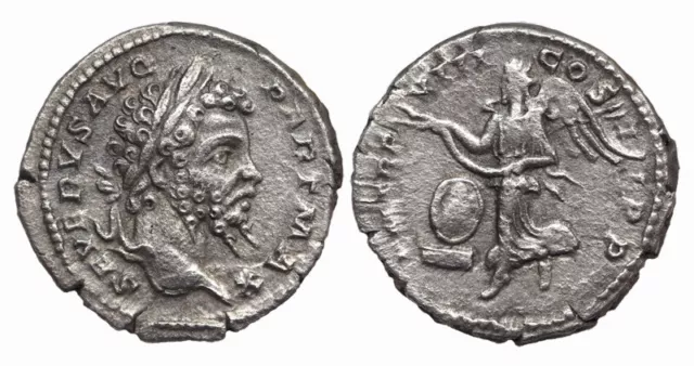 ★Ric 150★ Septimius Severus. Denarius. 200-201 AD. Rome.