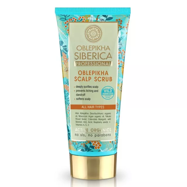 Exfoliante para el cuero cabelludo Oblepikha profesional Natura Siberica 200 ml