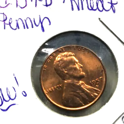 1957-D Lincoln Wheat Cent Gem Brilliant Uncirculated