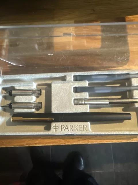 Parker fountain pen and nibs tips and box Unused