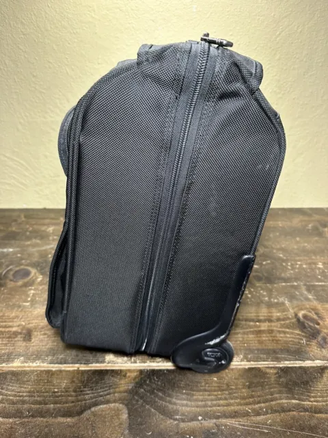 Tumi Alpha Black 2 Wheeled Carry-On Rolling Garment Bag Luggage 22033D4 22" 3
