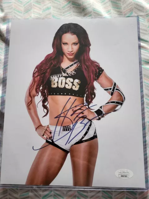 SASHA BANKS Autograph SIGNED 8x10 Photo LEGIT BOSS WWE JSA CERTIFIED AUTHENTIC