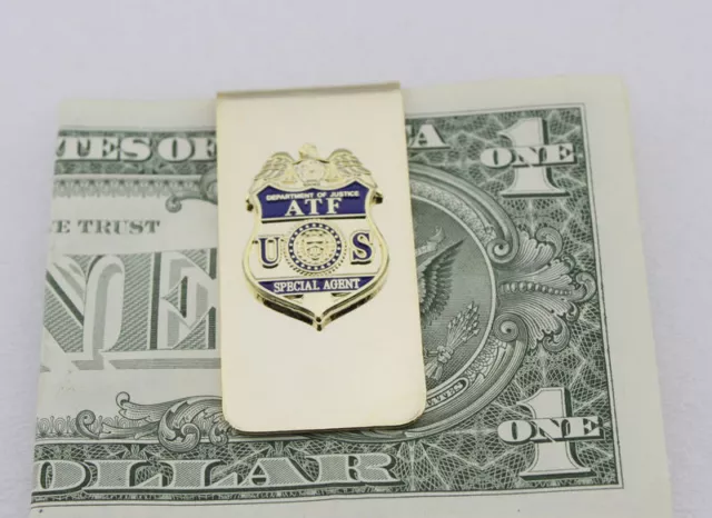 ATF Justice DOJ Federal Special Agent Badge MONEY CLIP