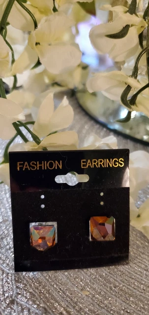 Ballroom Dance Jewelry Earrings Golden Shadow made with Swarovski crystals
