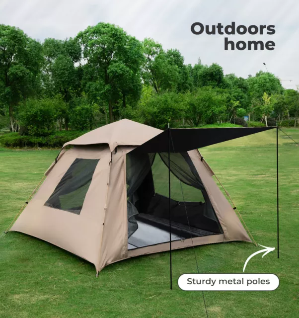 Mountview Instant Pop up Camping Tent Automatic Canopy Waterproof Big Family 2