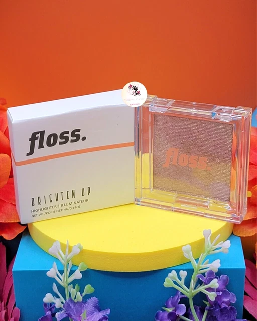 Iluminador resaltador Floss Brighten Up PUESTA DE SOL 4 g/0,14 oz tamaño completo NUEVO EN CAJA