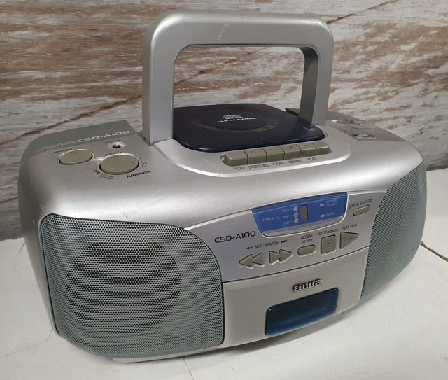 AIWA - CSD-XR66Z - GHETTOBLASTER / BOOMBOX - TESTE OK -BIEN LIRE