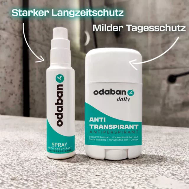 odaban® Antitranspirant Set - Spray + Deo Stick 2