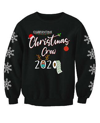 Childrens Quarantine Crew Funny 2020 Christmas Jumper Printed Sweatshirt