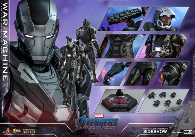 MARVEL Avengers Endgame WAR MACHINE 1/6 Hot Toys Sideshow DIECAST MMS530-D31 3