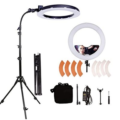 AgfaPhoto Neewer 18-inch LED Anello Luce Con Stand E 2.4G Wireless Remoto 55W Morbido Tubo 