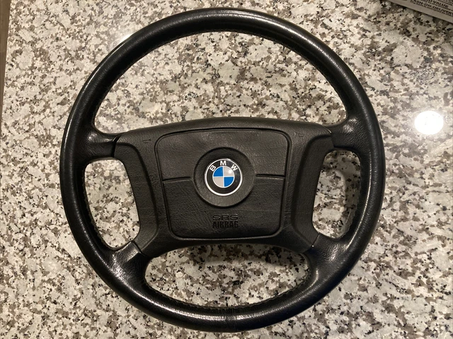 BMW E30 E31 E32 E34 E36 Steering Wheel 4 Spoke Black OEM