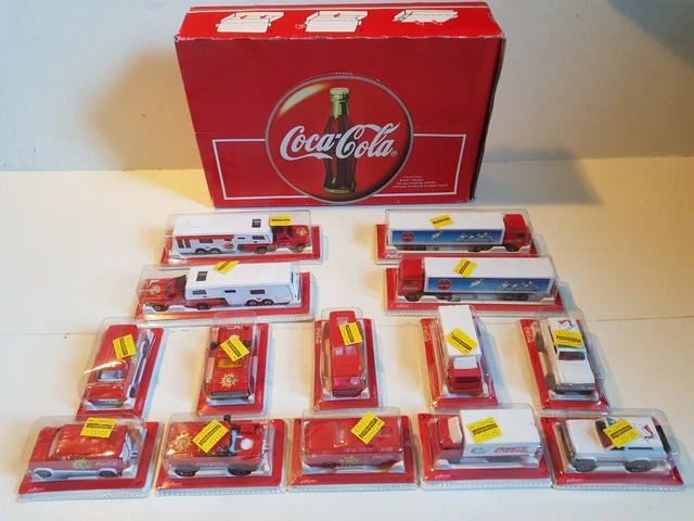 Lot De 14 Pin's Vintage 1996 Atlanta Coca-Cola - Commémoratif Olympique - Encadrés - Occasion