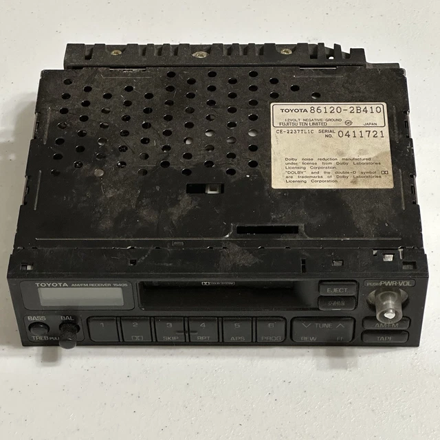 VINTAGE TOYOTA FUJITSU Ten Limited Radio 86120-14371 CE
