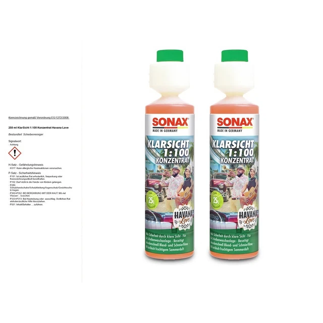 2x 250ml AX CHIARA VISIONE 1:100 CONCENTRATO HAVANA LOVE DISCHI DETERGENTE ADDITIVO