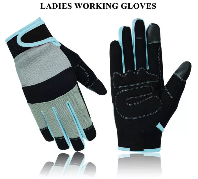Safety Work Gloves Womens Ladies Girl Hand Protection Gardeing Home Cleaning DIY