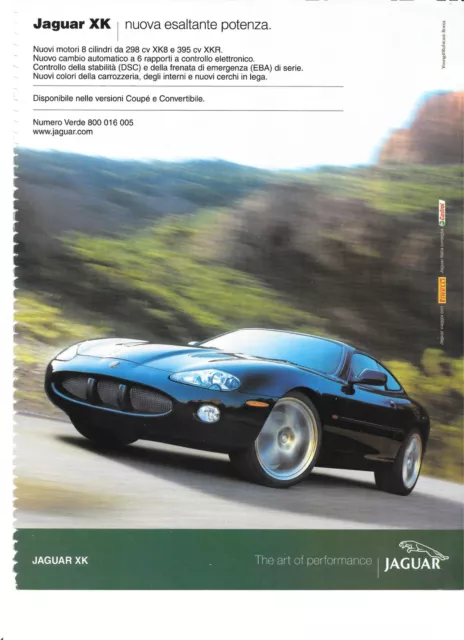 JAGUAR XK Car Magazine Print Ad VTG 2002 1pg