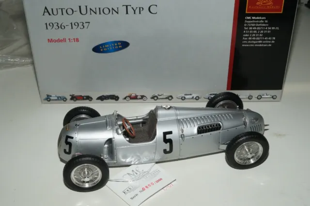1/18 Auto Union Typ C #5 Bernd ROSEMEYER CMC M-034A LE 1.000 pcs -pre-owned-