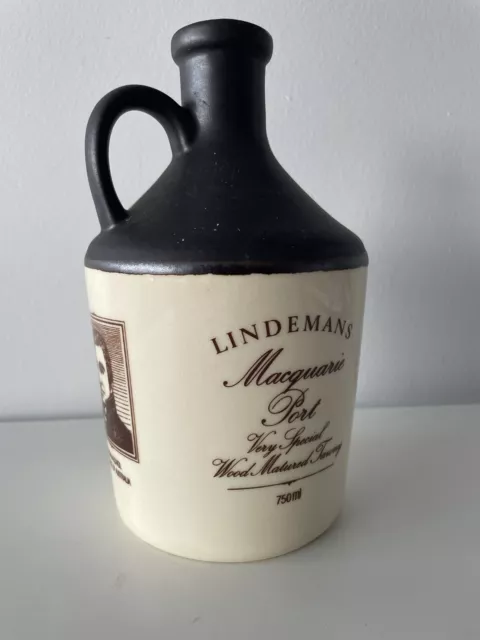Vintage Ceramic Wine Jug  - Lindemans Macquarie Port - Australia Pottery