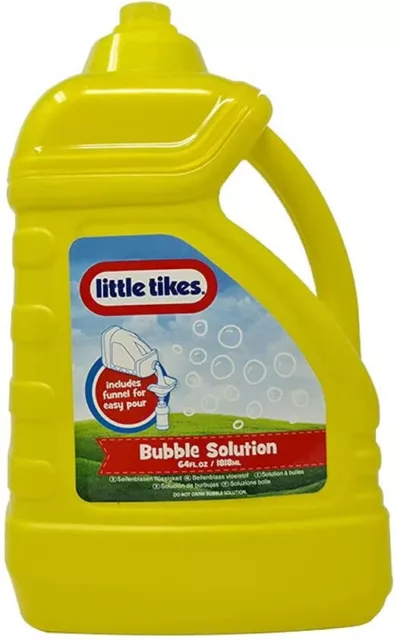 LITTLE TIKES BIG! 1.9L Bubble Solution Ready Mixed Bubble Soap Refill Garden Toy