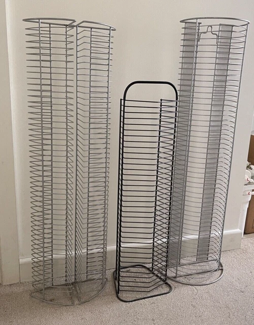 3 x DVD / BluRay Storage Tower Metal Rack