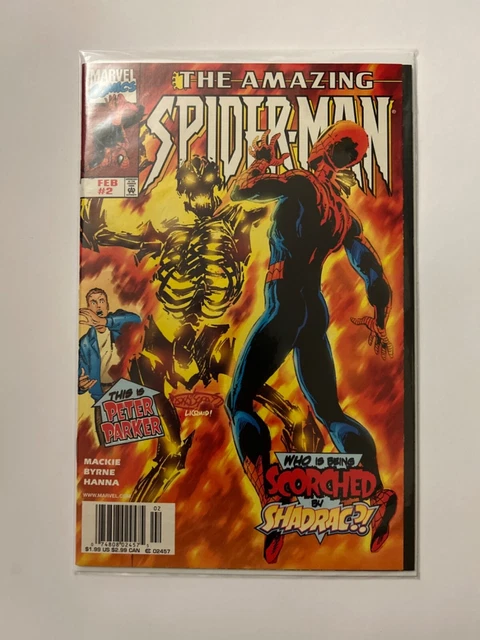 MARVEL COMICS THE AMAZING SPIDER-MAN #2 FEB ‘Who is being Scorched by Shadrac?!’