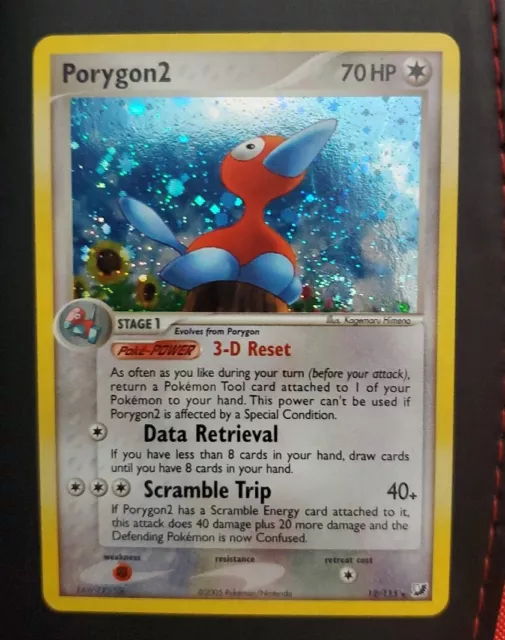 Porygon2 12/115 EX Unseen Forces Holo Rare Pokemon - Excellent