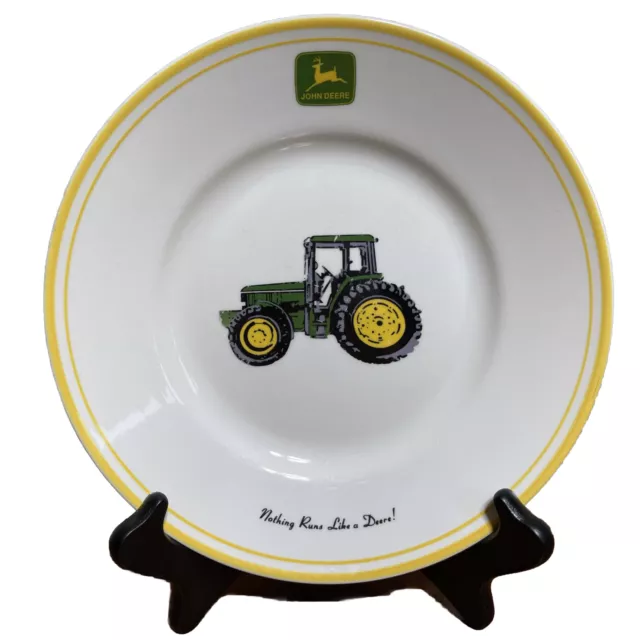 Vintage John Deere Tractor 9 in. Dessert / Salad Plate By Gibson