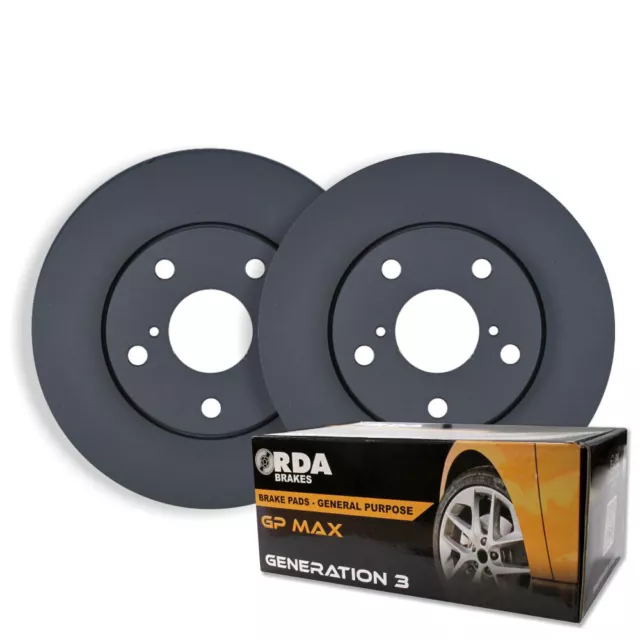 RDA REAR DISC BRAKE ROTORS + PADS for Holden Astra AH 1.8L 3/2005-3/2010 RDA7543