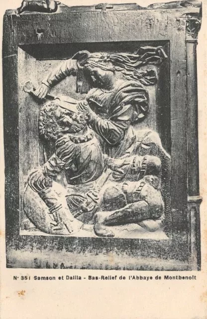 MONTBENOIT - Bas relief de l'Abbaye - Samson et Dalila