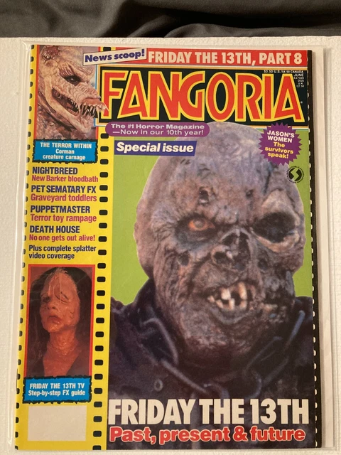 FANGORIA # 83 Horror Magazine 1989 Friday the 13th 8 Phantasm II Nightbreed