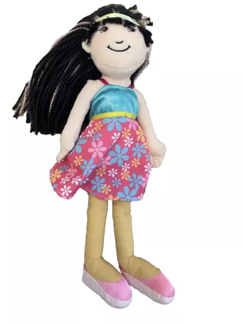 Manhattan Groovy Girls Suki Black Hair 12" Doll Plush W/ Sundress & Ballet Flats