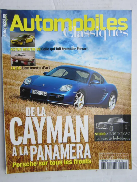 AUTOMOBILES CLASSIQUES  N° 149 PORSCHE CAYMAN à la PANAMERA/ASTON MARTIN V8