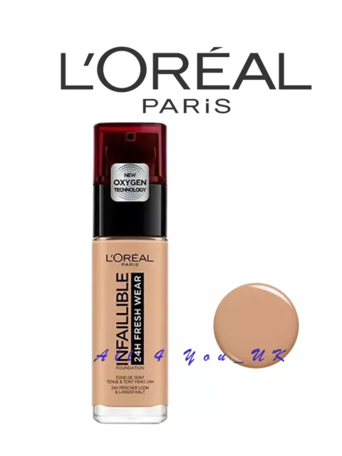 L'Oreal Paris unfehlbar 24 Stunden Foundation 30ml - Sand 220